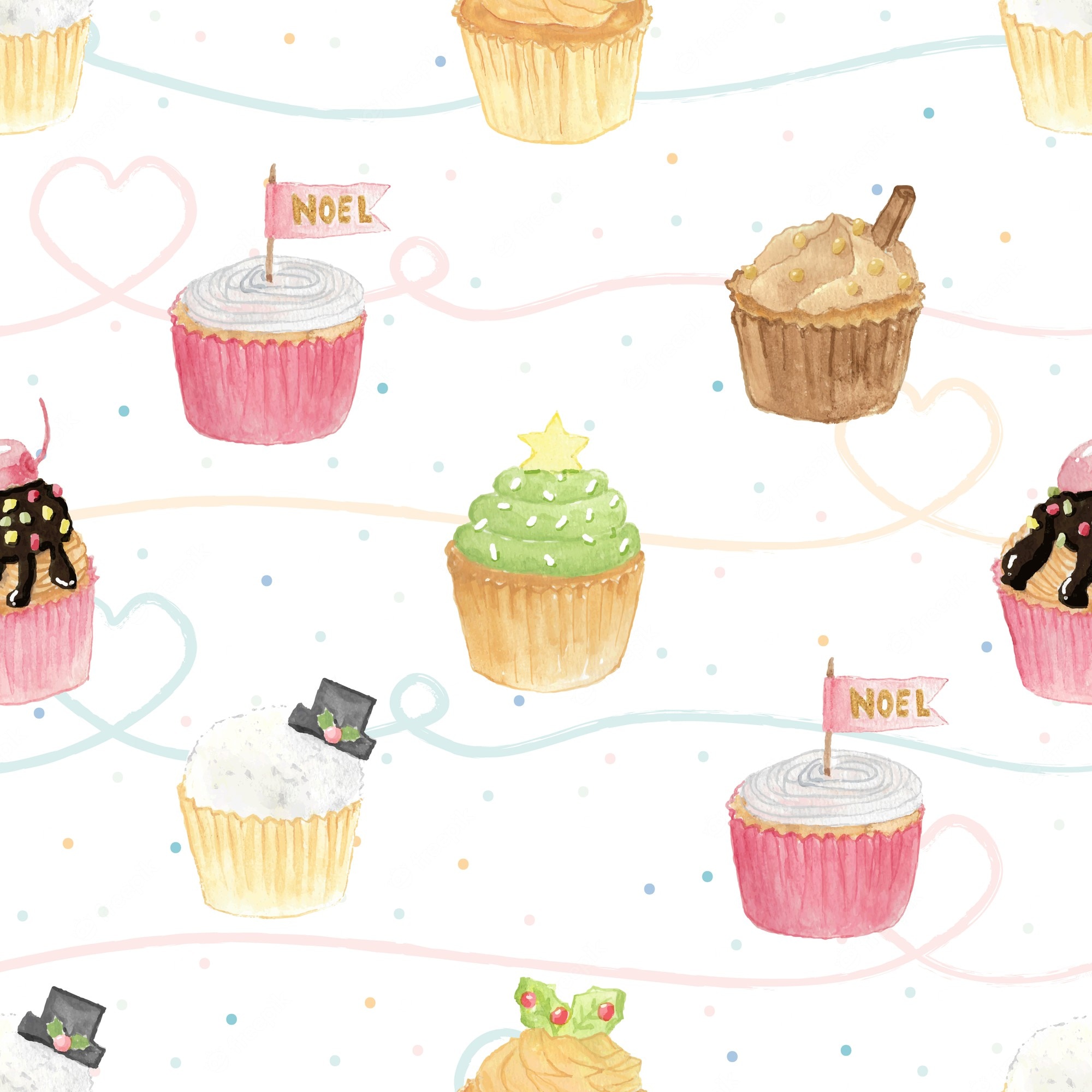 Pastel Cupcake Wallpapers