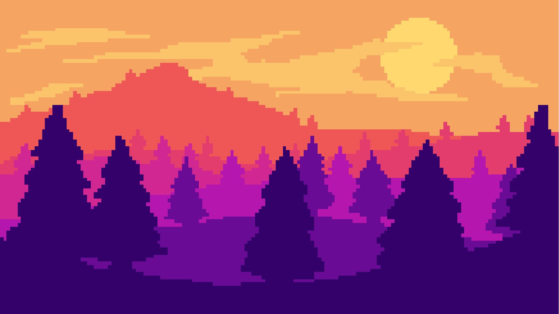 Pixel Forest Wallpapers