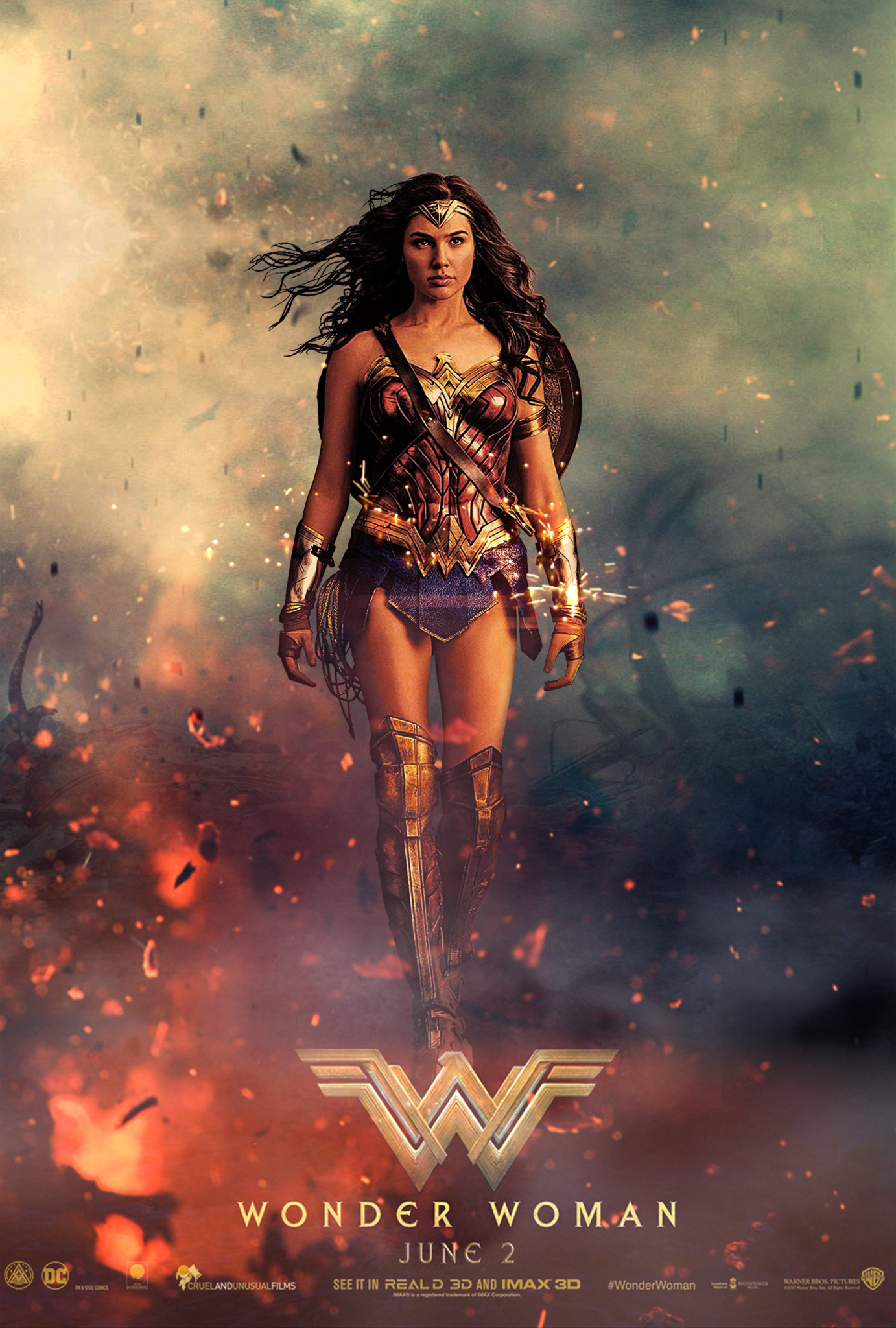 Wonder Woman Movie Poster 2017 Wallpapers